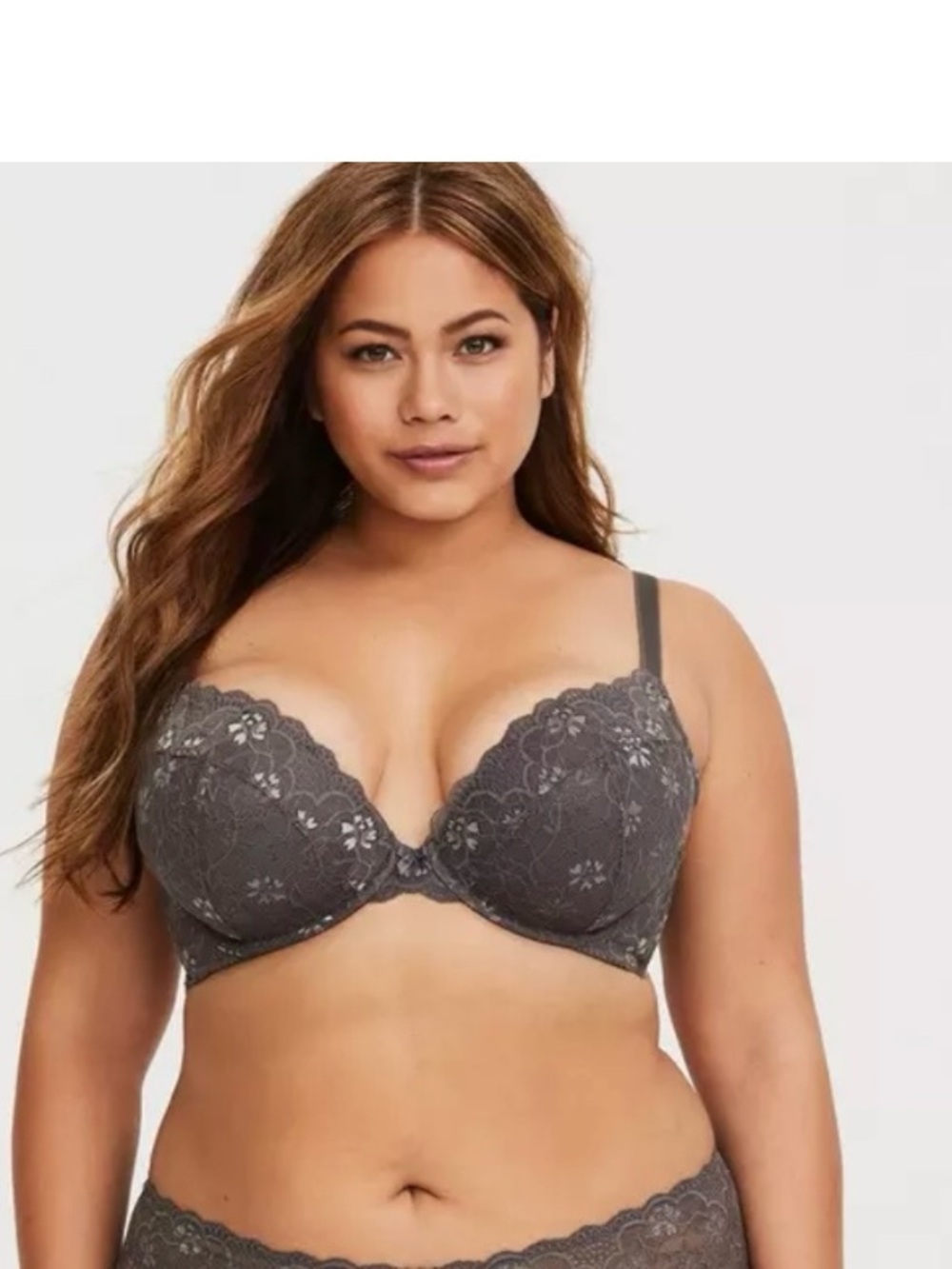 Torrid Women 42C XO Plunge Push-Up Lace Bra